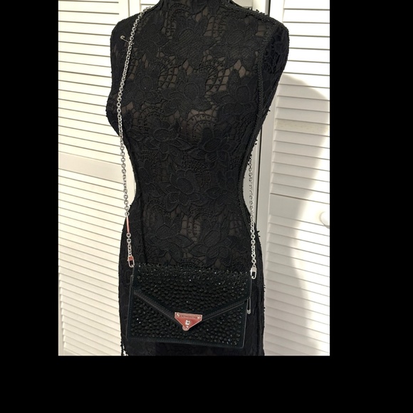 Michael Kors Bkack Crystal Crossbody - Picture 4 of 8